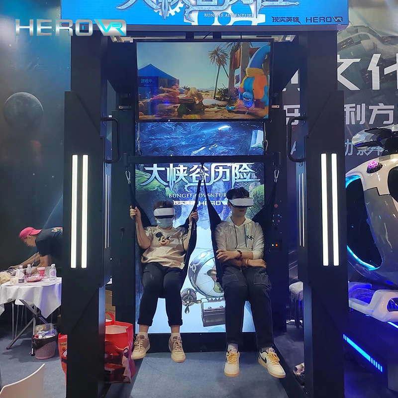 HEROVR Playground One-Of-A-Kind Vr 9D Virtual Reality Simulator VR Bungee Jumping Machine All Ages