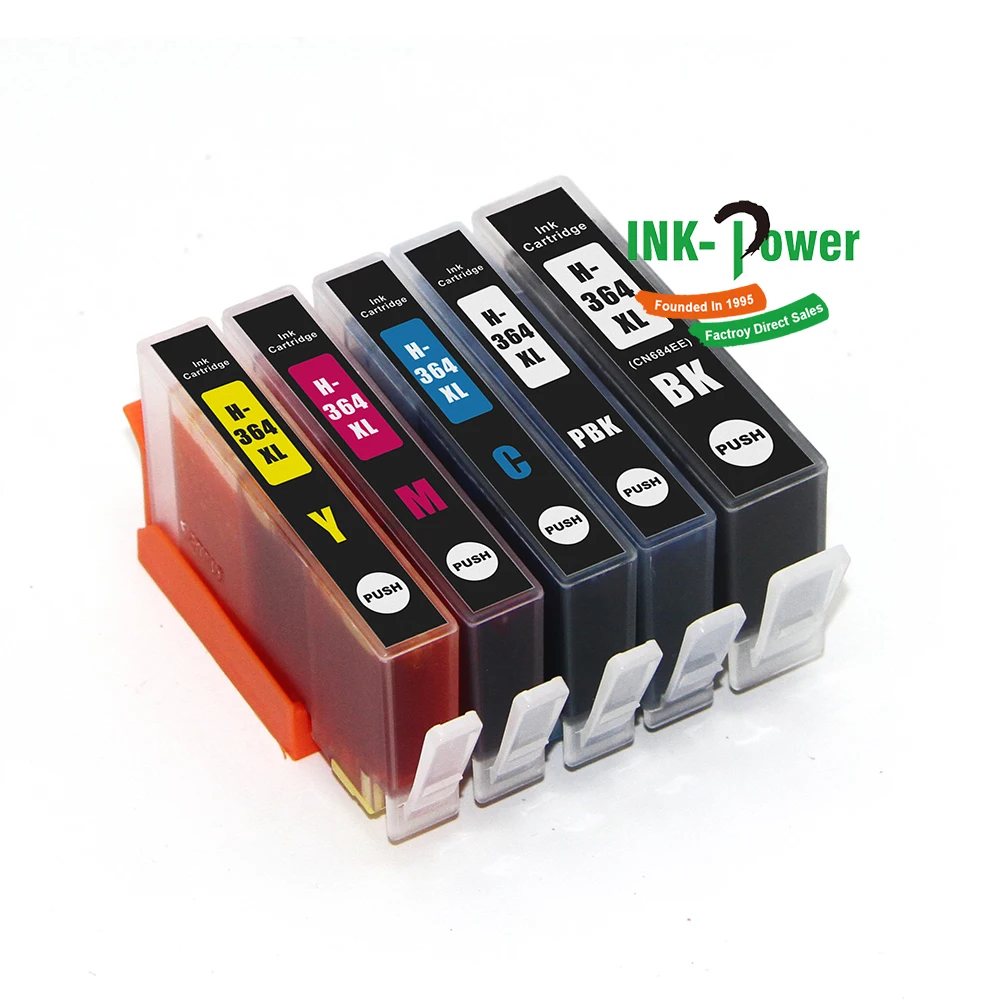 364 XL 364XL Compatible Color Inkjet Ink Cartridge for HP364 HP364XL HP Photosmart 5510 7520 B8550 Deskjet 3070A B109A Printer
