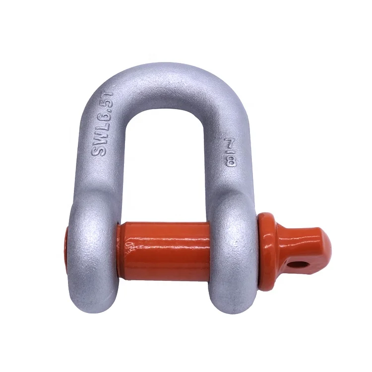 4.75 Tons US Type Drop Forged Carbon Steel Screw Pin G210 Chain D Shackles
