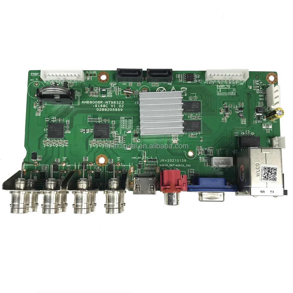 
OEM Hybrid H.265+ 5MP 8 channel digital video recorder pcb board cctv dvr 