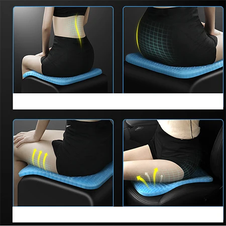 New Design Car Seat Cooling Gel Memory Foam Seat Cushion With Cover . Newest Gel Seat Cushions For Motorcycles