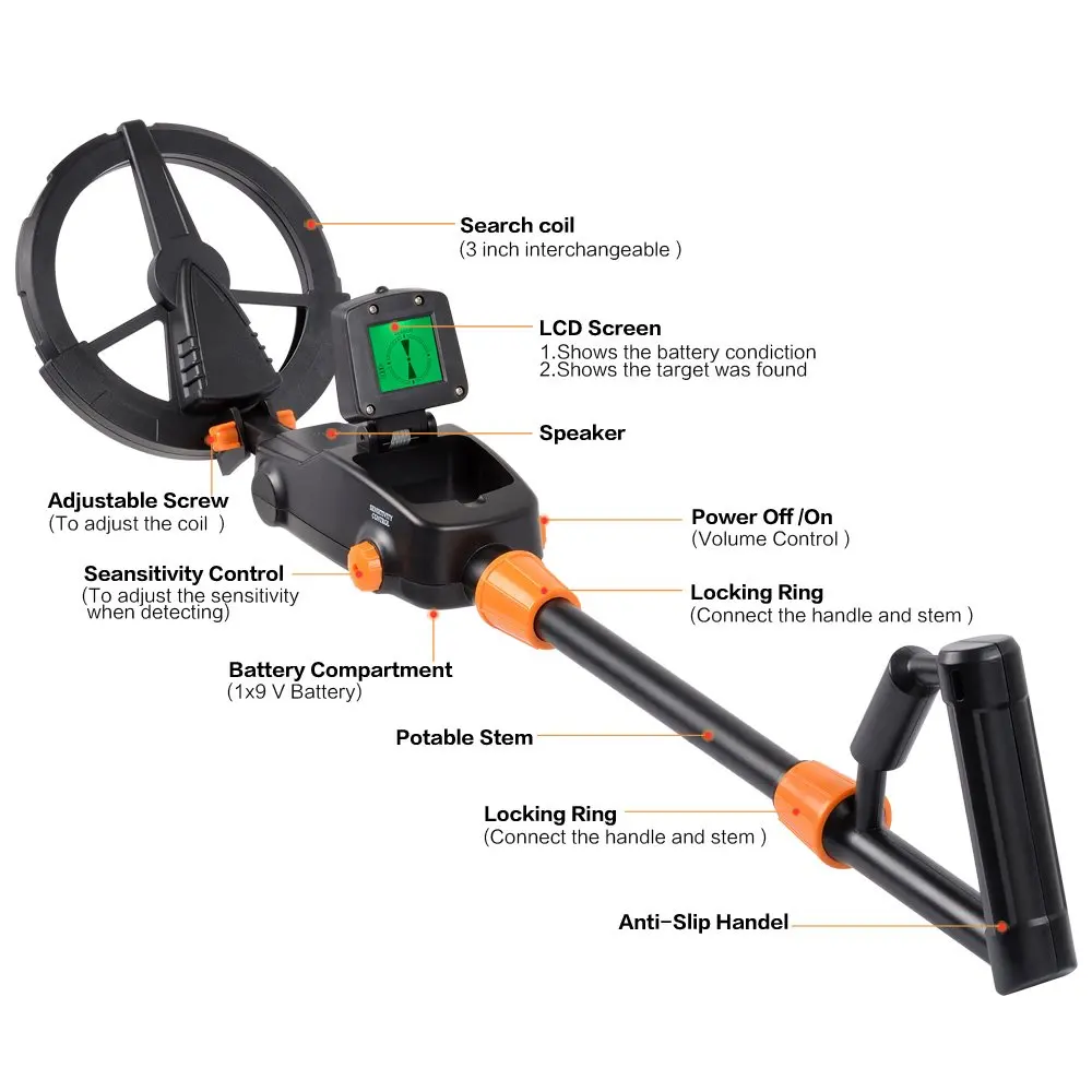 2021gold machine industrial prices digital LCD screen for Children gold metal detector diamond detectors