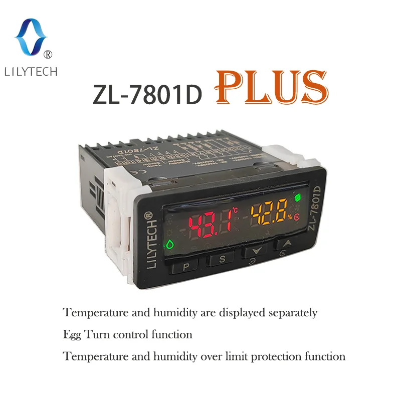 ZL-7801D яйцо контроллер инкубатора термостат с гигростатом температуры и влажности Lilytech xm18