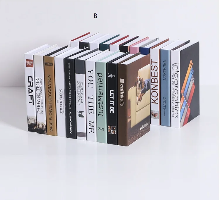 Modern Home Luxury Decor  decorative books Channel book decoration