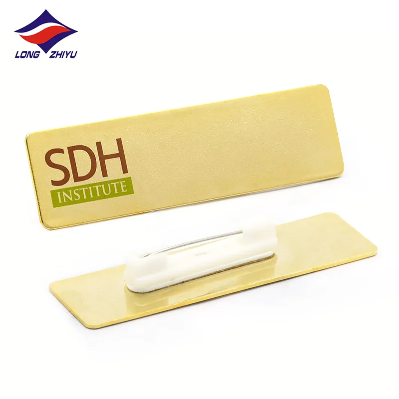 Longzhiyu 15 years china supplier custom name card lapel pin pvc nurse name badge nurse pins