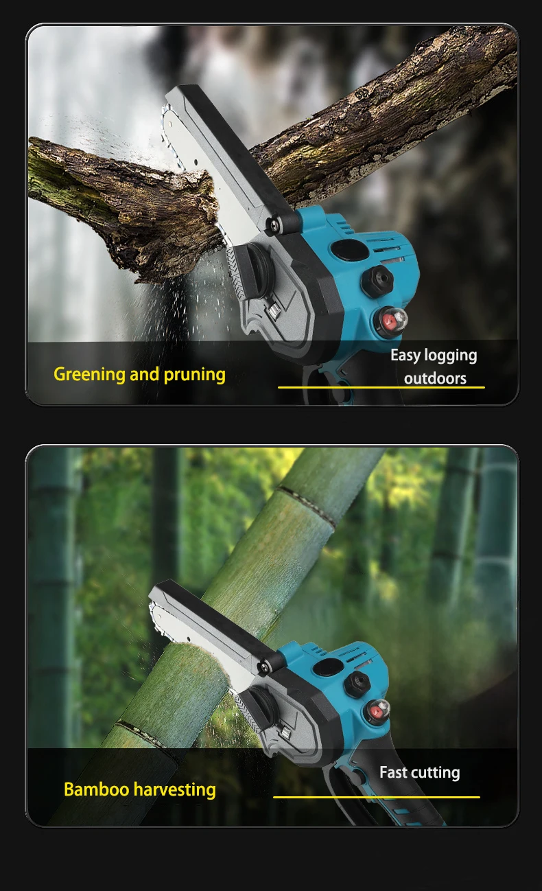 HEK-C105 Amazon hot sale cordless mini chainsaw woodworking chainsaws professional chain saw for wood cutting motosierra