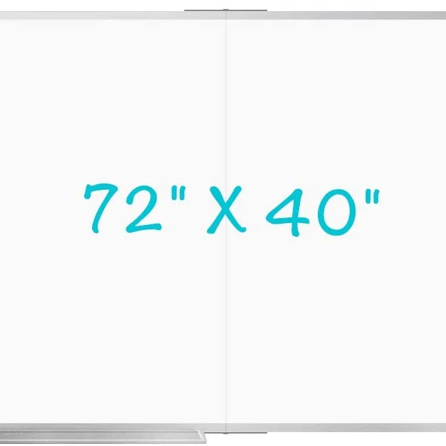 Большая магнитная доска 72x40 дюймов, магнитная доска для сухого стирания, складная настенная алюминиевая белая доска для записей для офиса