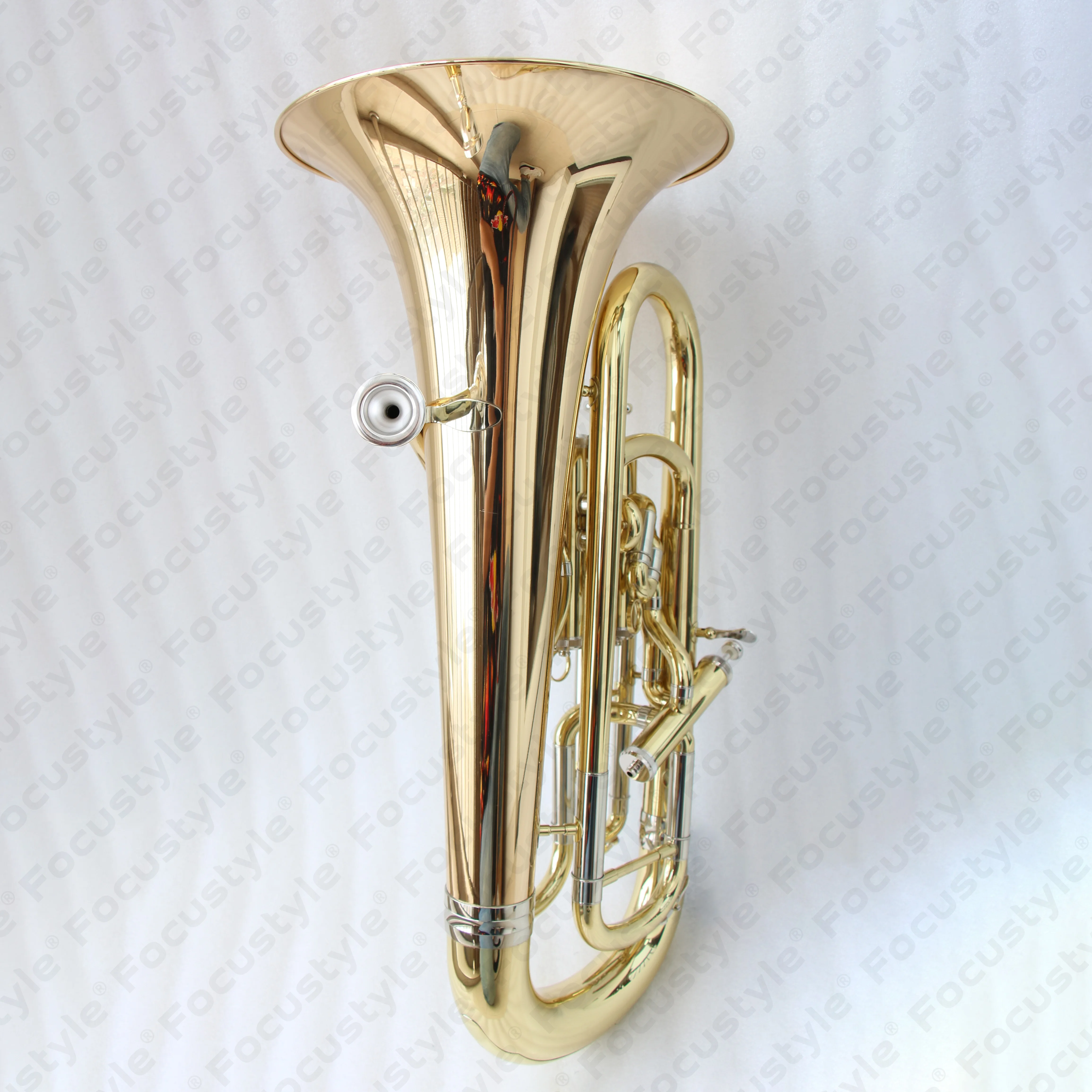 The Professional Euphonium  Model Is FEU-500L 3+1 Pistons Compensating Euphonium BB Tone Gold Sold Online