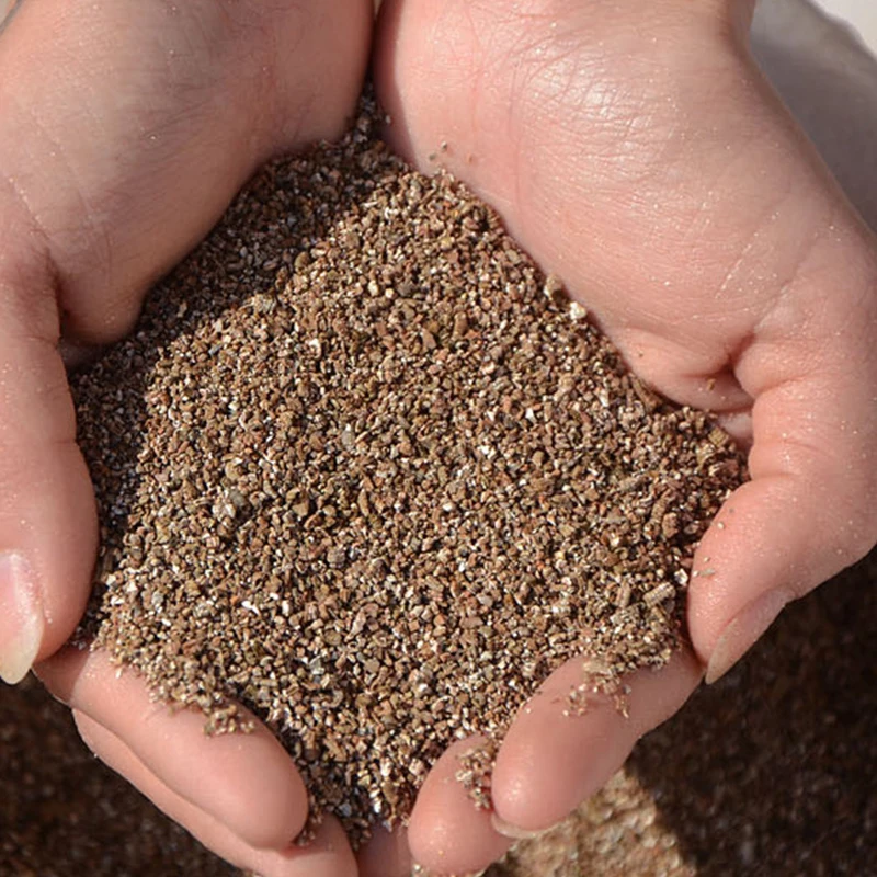 Wholesale price good quality golden natural expand silvery vermiculite