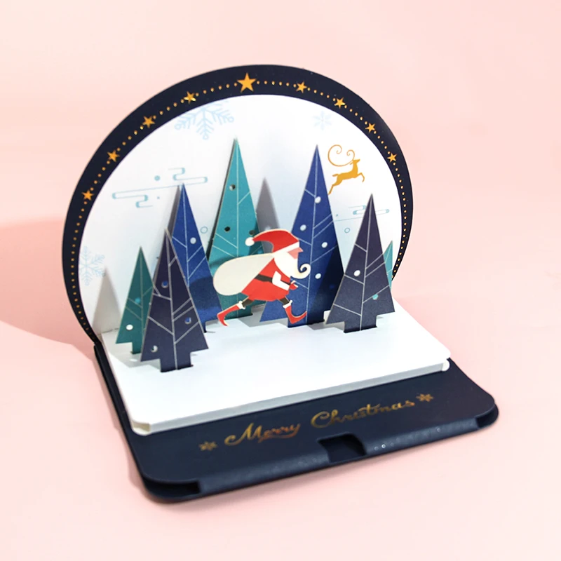 Wholesale Custom Printing Happy Birthday 3D Pop Up Greeting Cards with Envelopes