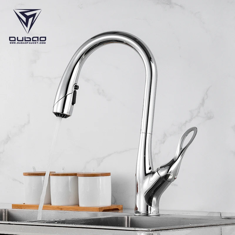Kaiping factory brass goose neck kitchen sink water mixer tap