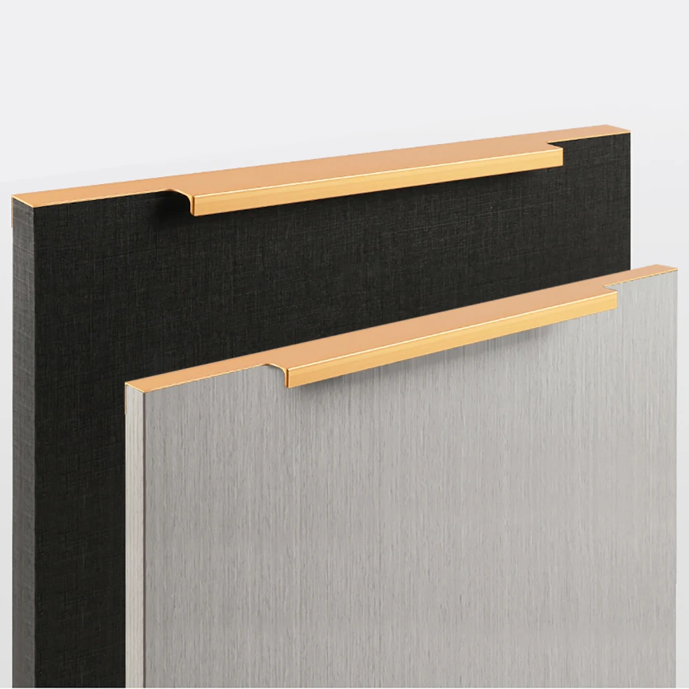 Furniture Aluminum Antique L Shape Edge Wardrobe Profiles Kitchen Cabinet Profile Aluminium Edge Handle