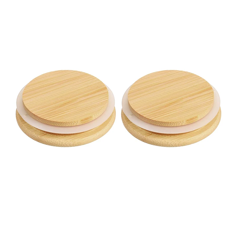 Reusable Food Grade Standard Bamboo Lid Bamboo Cover Different Size for Wide Mouth Mason Jar Storage Candle Jar Bamboo Jar Lid