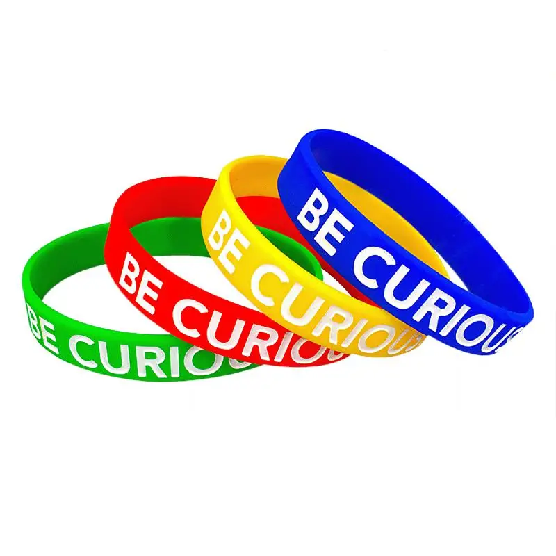 Custom Logo Wrist Bands Silicone Bracelets Personalized Customized Luminous Rubber