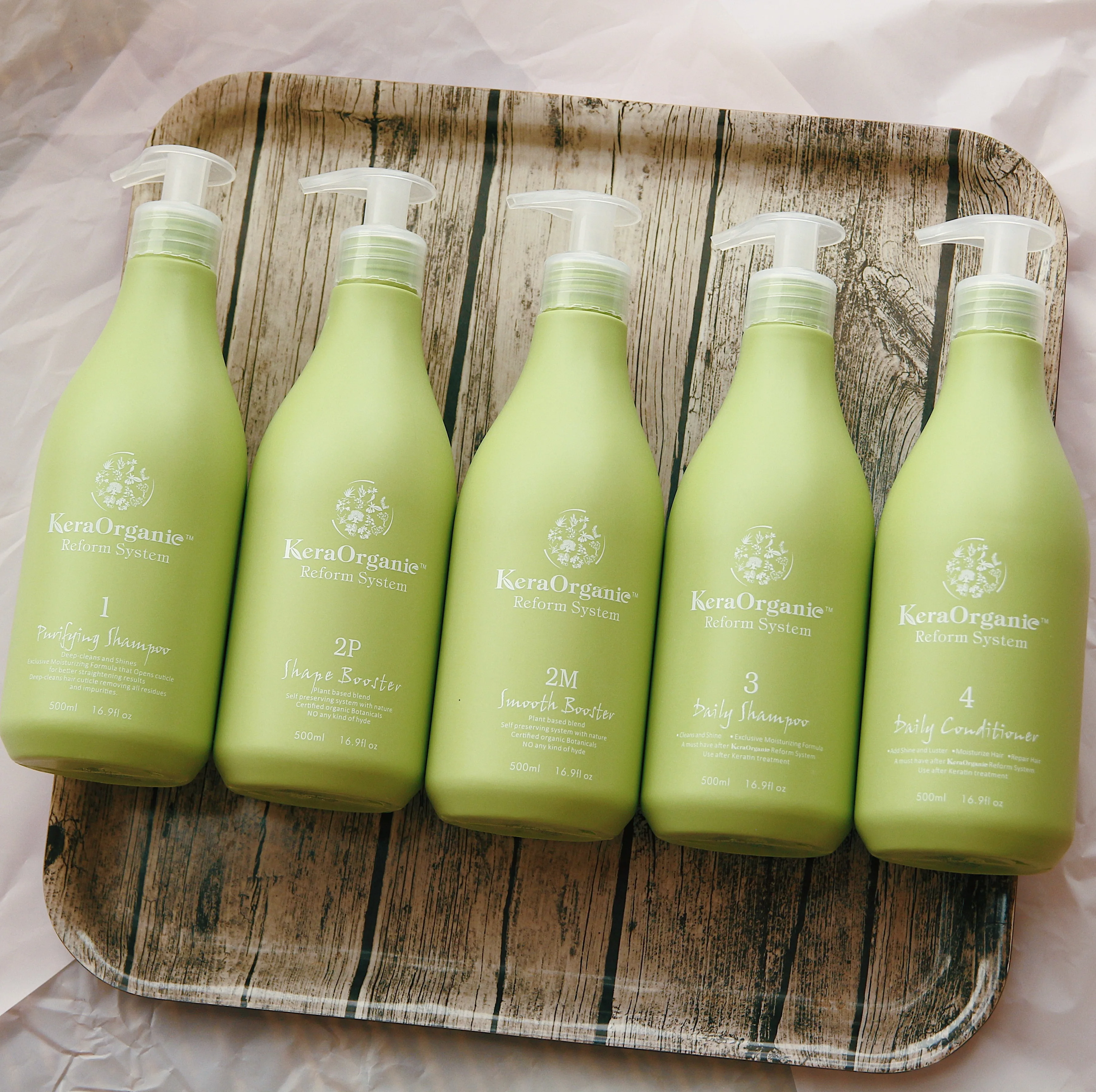 Kera Organica Formaldehyde Free Keratin Hair Treatment Professional Hair Straightening Bio Keratin Shampoo And Conditioner