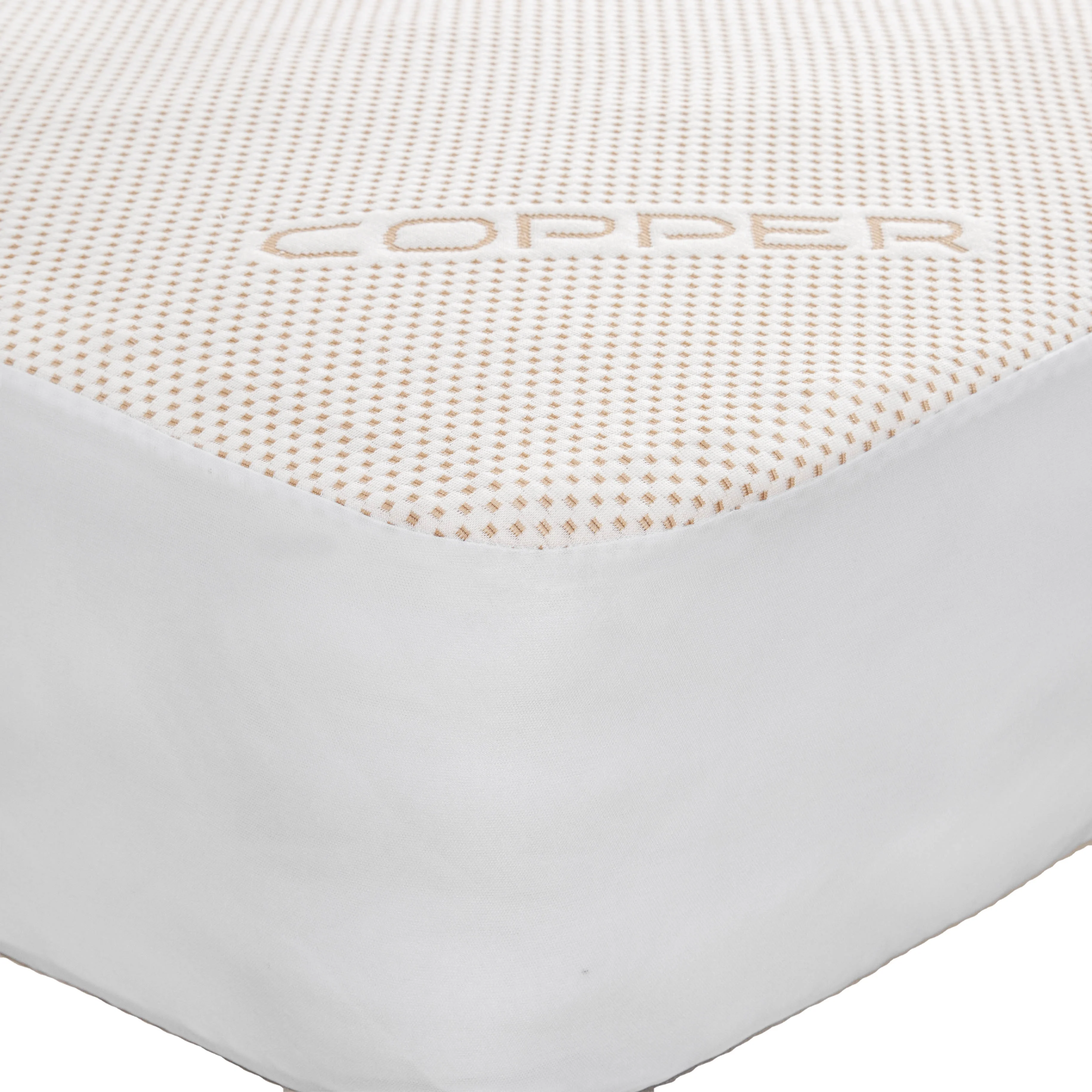 
Copper jacquard antimiicrobial anti-bacterial waterproof mattress protector cover with TPU fitted sheet 