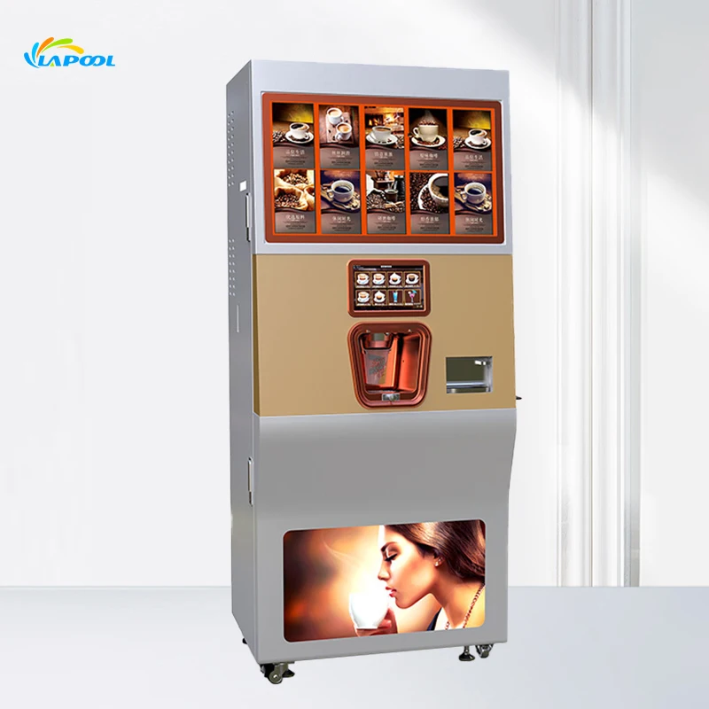 China Best Price New Design Fully Automatic Instant Vending Iced Coffee Espresso Machine
