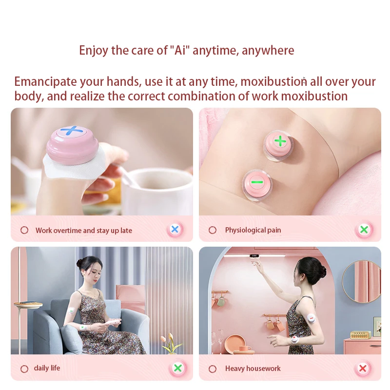 Graphene infrared hot compress physiotherapy household convenient intelligent smokeless moxibustion box wormwood whole body moxi