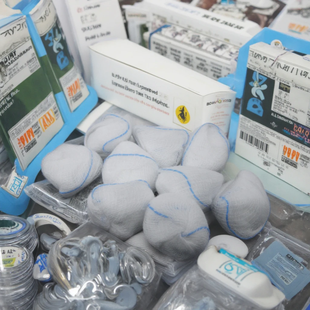 100% Cotton Sterile Gauze Ball Absorbent and Disinfecting Type Bag Packaging for X-ray EOS Hospital Medical Consumables Use