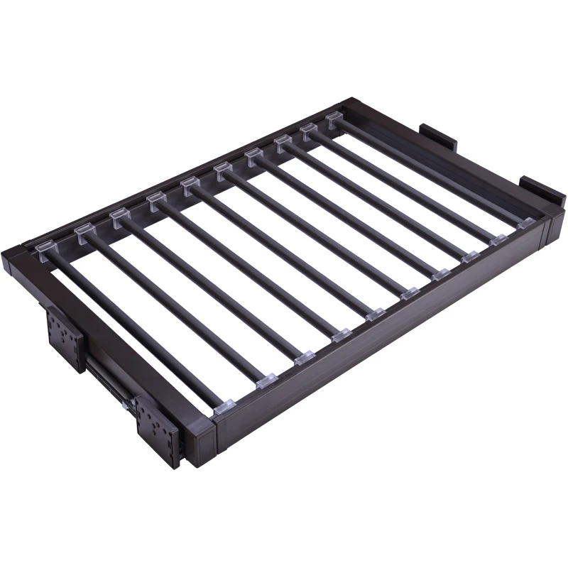 Best cheap display sliding wardrobe accessories luxury pants rack for bedroom