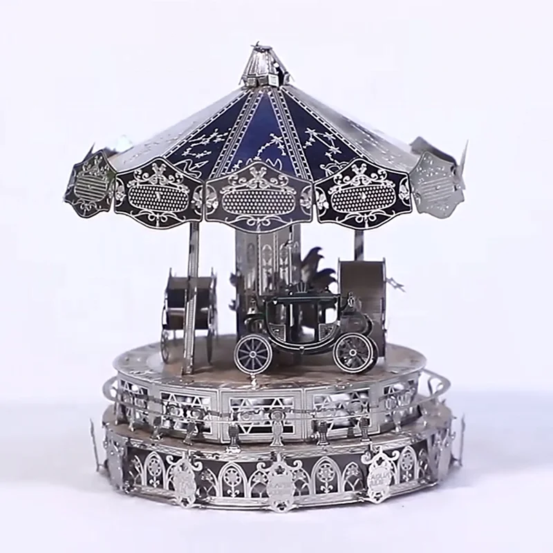 Custom Photo Etching 3D Handmade Stainless Steel Metal Model Parts Stag Beetle Metal Puzzle Model