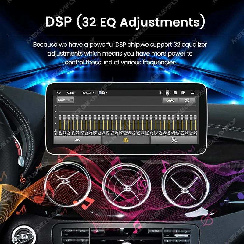 Navifly MN-X 6+128G car radio touch smart screen for Benz B Class w246 NTG 4.0 gps navigation map BT WIFI 4G