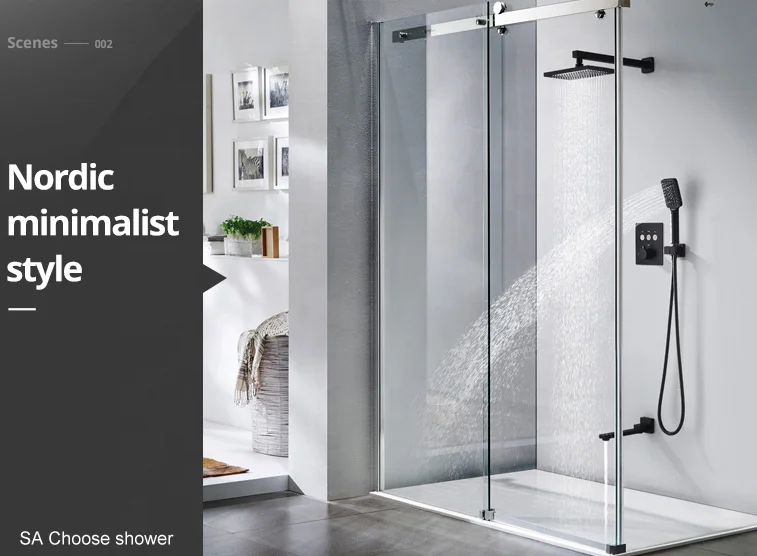 Cheap Price Thermostatic shower panel, spa Wall luxury stainless steel, multi functional shower panel in the shower room