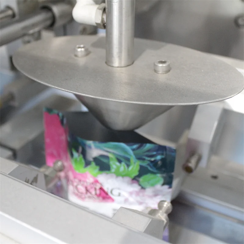 Automatic dried mushroom snacks ice cube crisps doypack pouch packing machine nuts weight and packing machine