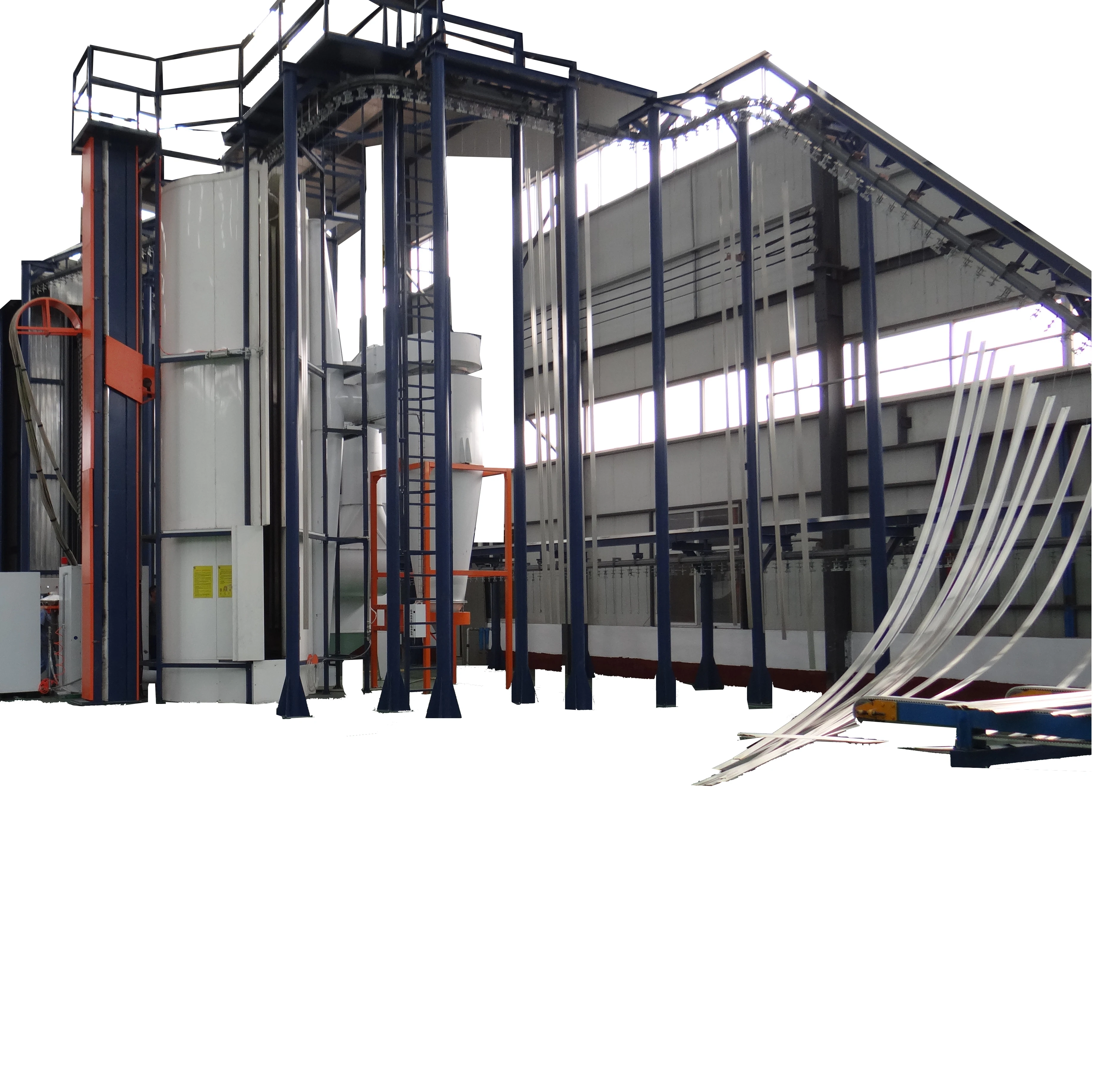 automatic powder coating machine for aluminium profile vertical powder coating line and anodizing