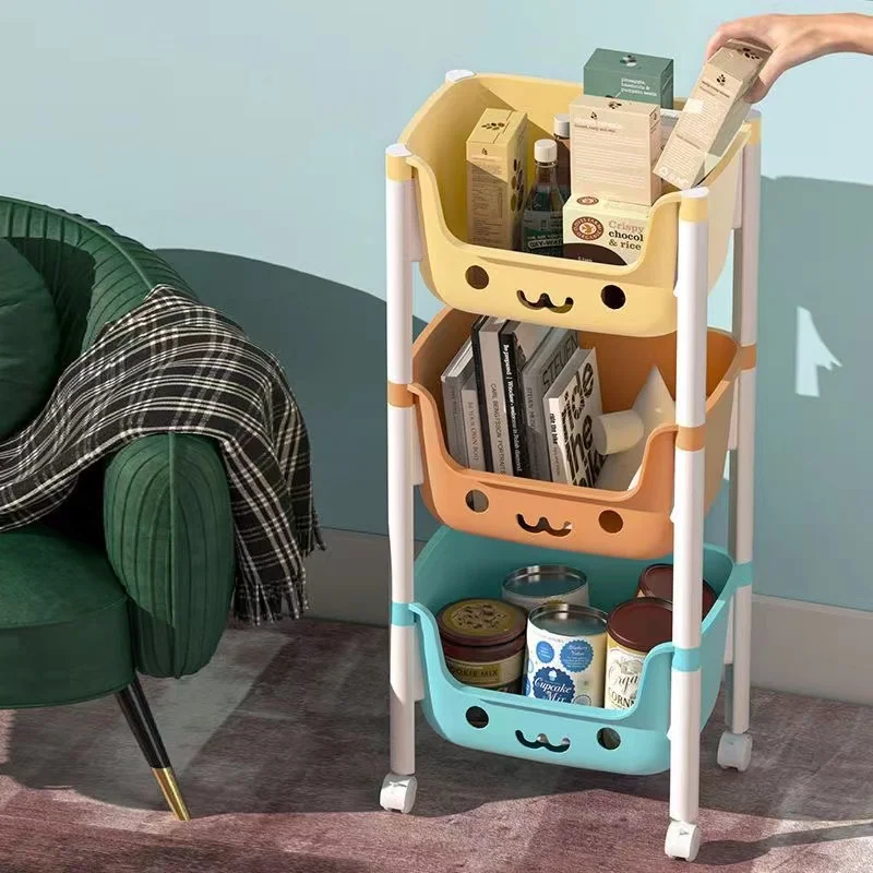 Hot Sale Kids Multilayer Children Toy Storage Cabinet Multifunction Shelf Book Rack