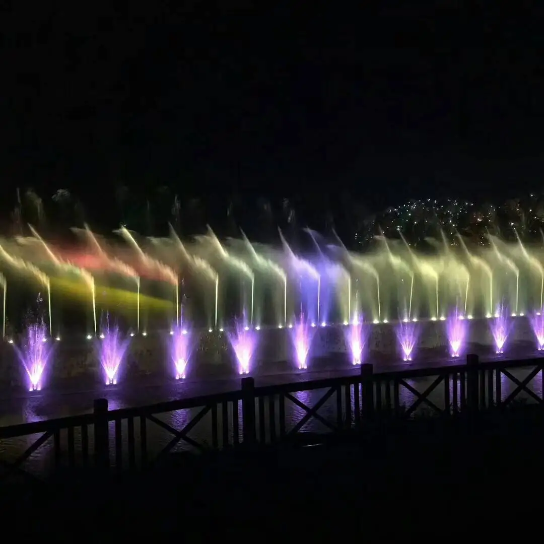 4 Shot Remote Control Wholesale Waterfall Outdoor Frame Water With Lights and Diffus Portable Fountain