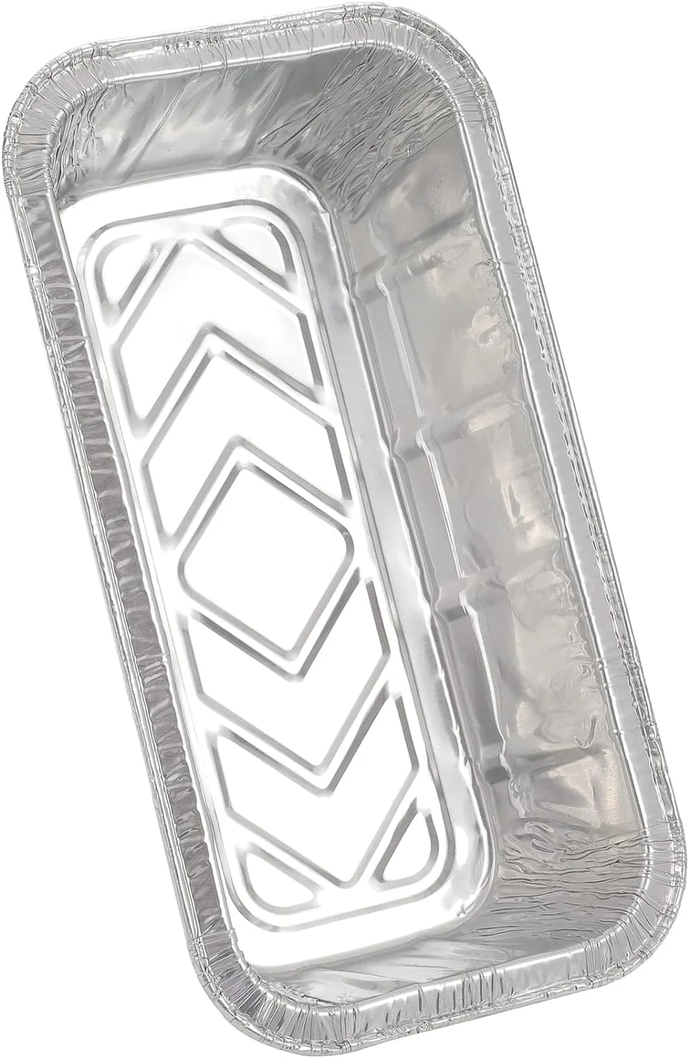 No 6a Recyclable Aluminum Foil Mini Loaf Pan 670ml Disposable Foil Tray Aluminum Foil Food Container with Plastic Lid