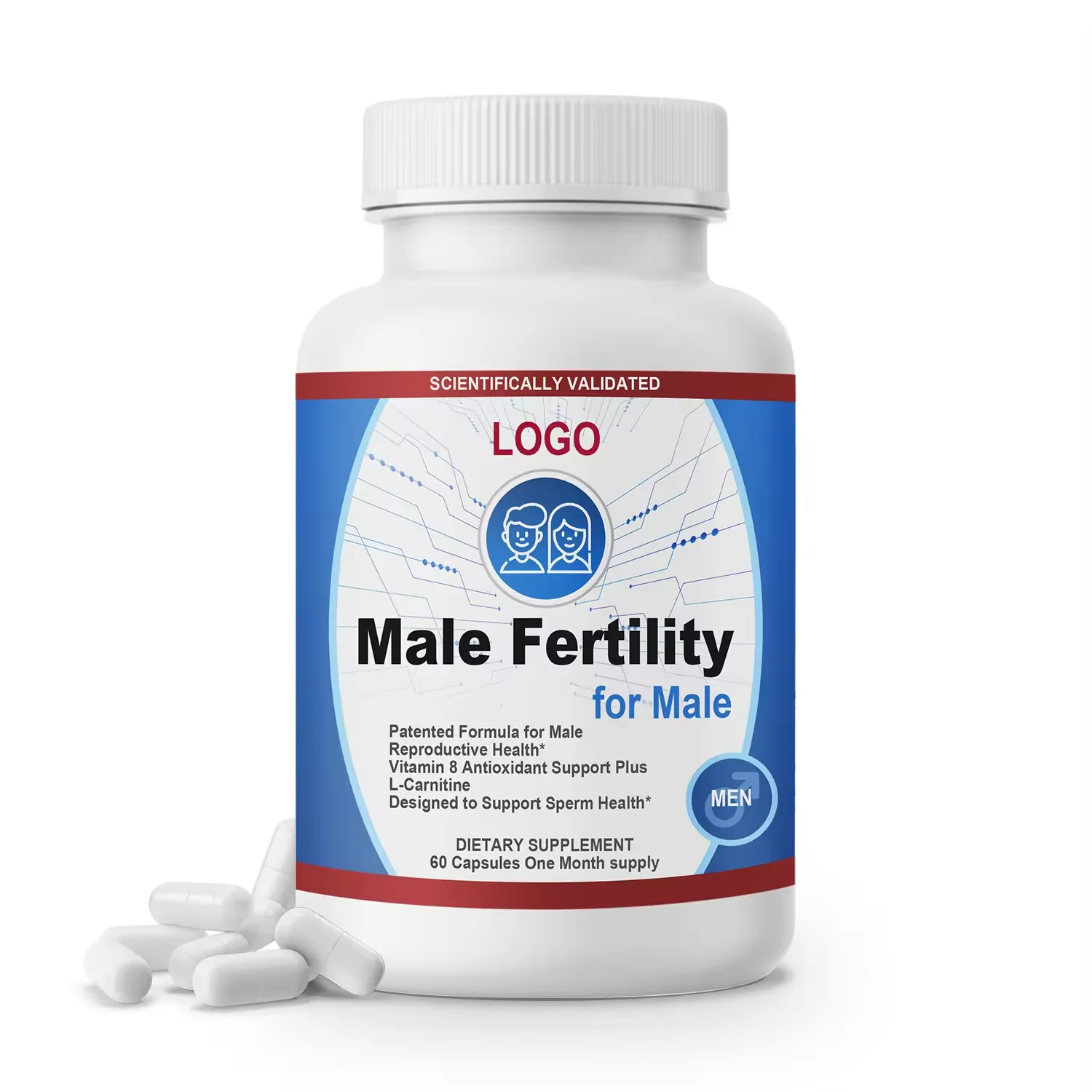 Biocaro OEM/ODM Herbs Male Fertility Capsules Booster Men Fertility Tablet Products Fertility Supplements for Men