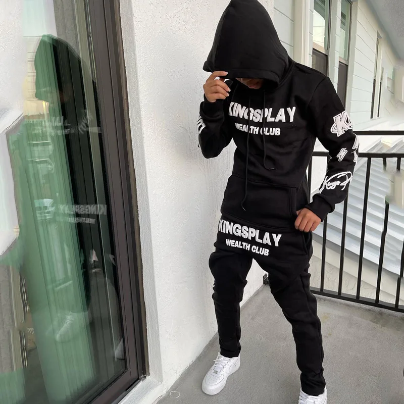 Polyester Cotton Men Sweat Suit Casual Sports Wear Tracksuit Multi Colors Customized Training Jogging Sports Tracksuit