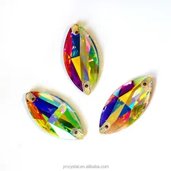 Superior Quality 3223 Navette Wholesale Sew On Crystal Glass Rhinestones Strass For Wedding Dresses Shoes Bag