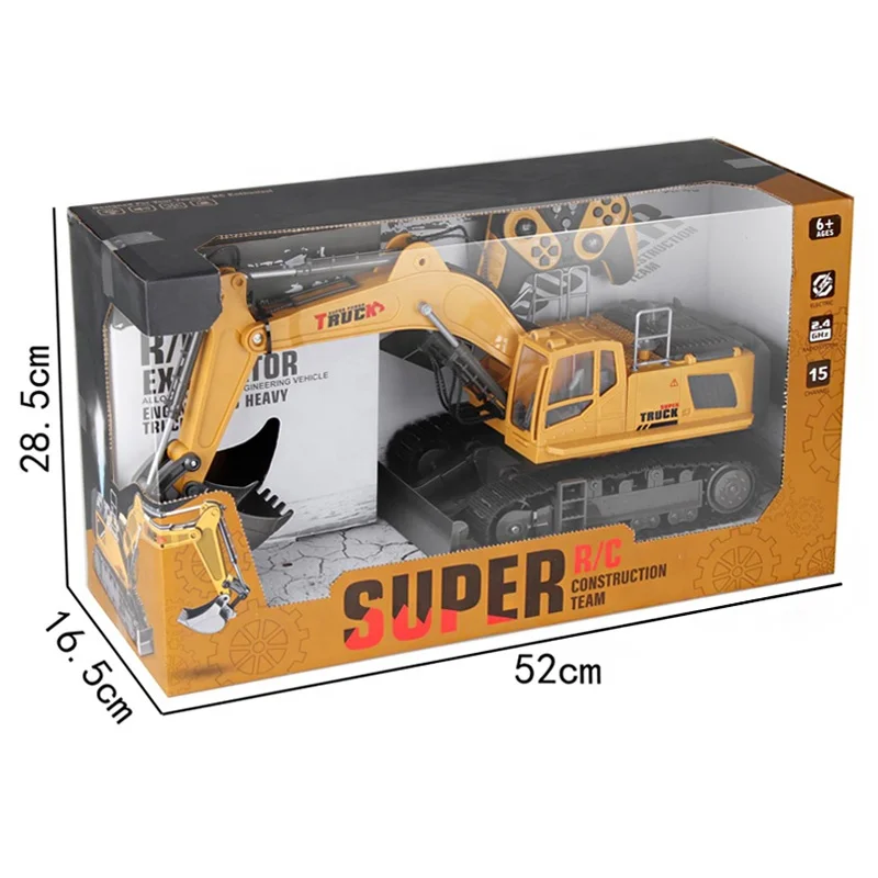 15 Channel rc alloy excavator remote control truck diecast rc truck hobby