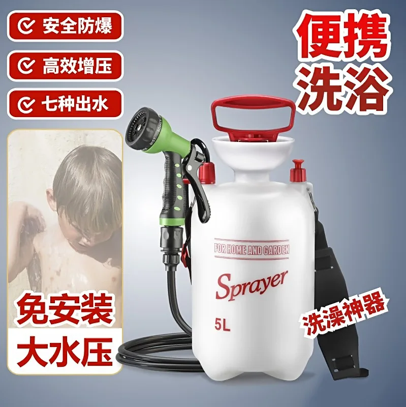 Gallon Lawn and Garden Pump Pressured Sprayer, for Spraying Plants, Garden Watering, Weeds and Pests, Polypropylene