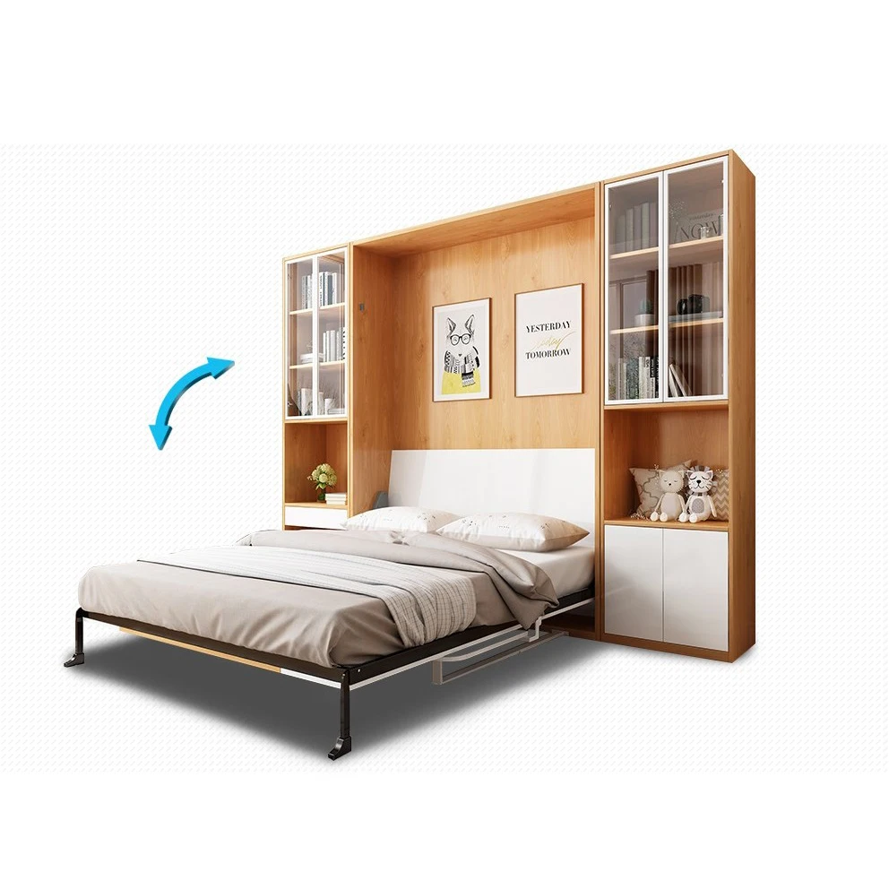 Invisible wall bed hardware fittings multi-function save space small single double living room  bedroom