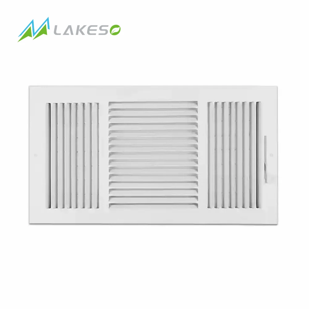 HVAC Steel Air Ventilation Grille Metal Ceiling Air Vents air ventilation grilles With Damper