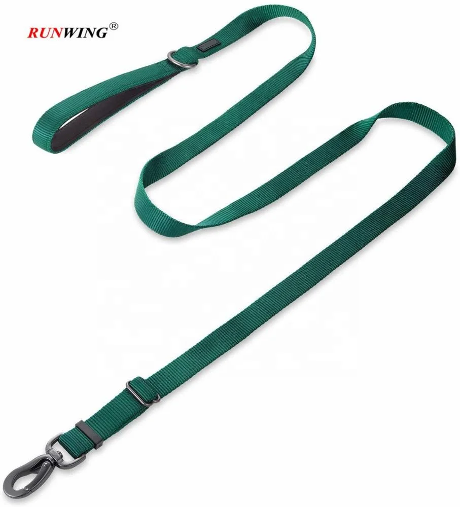 Dog Leash Adjustable Nylon Webbing Dog Leash Lead 6ft with Carabiner for Medium Large Dogs