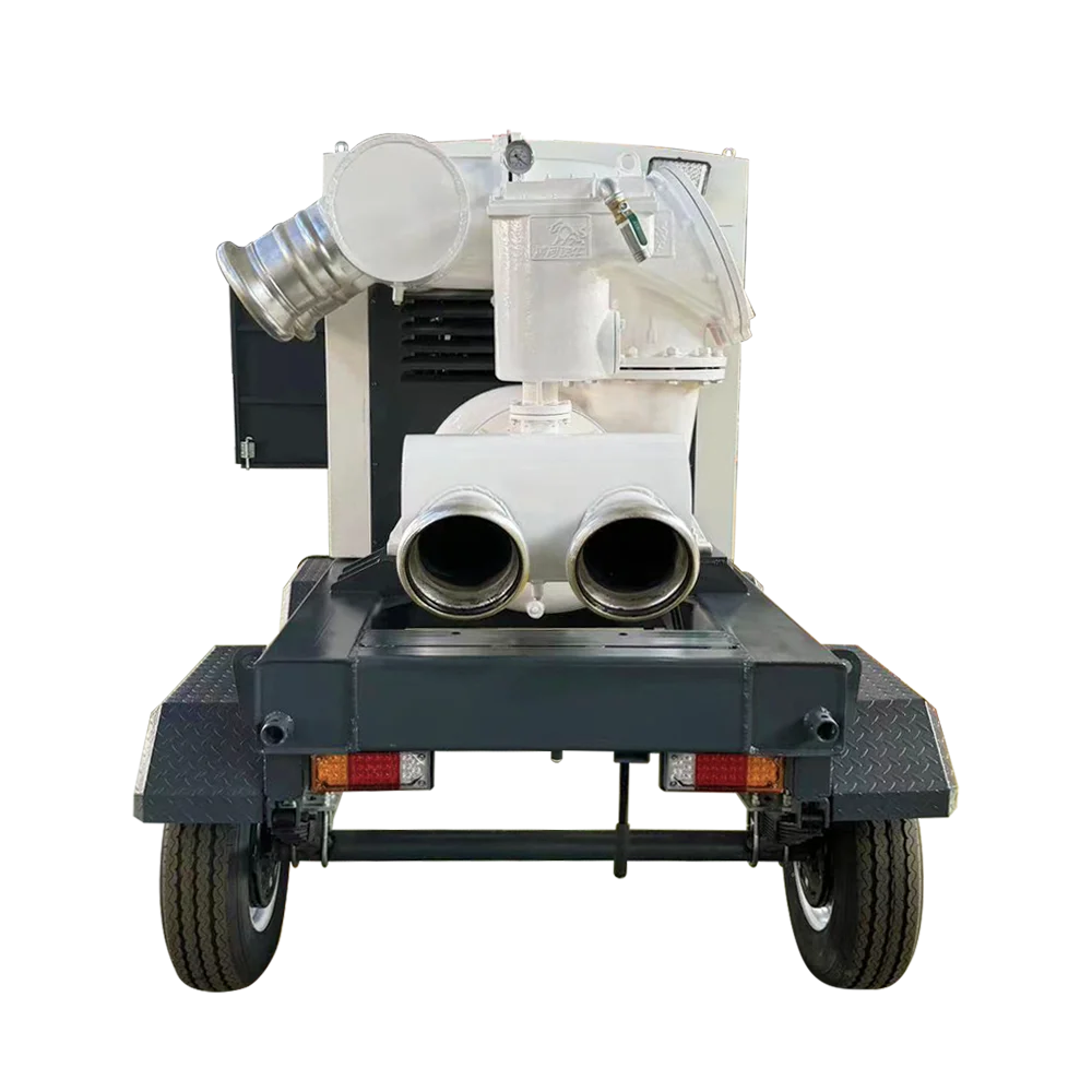 Large displacement pipeline dredging high vacuum auxiliary cast iron self-priming pump