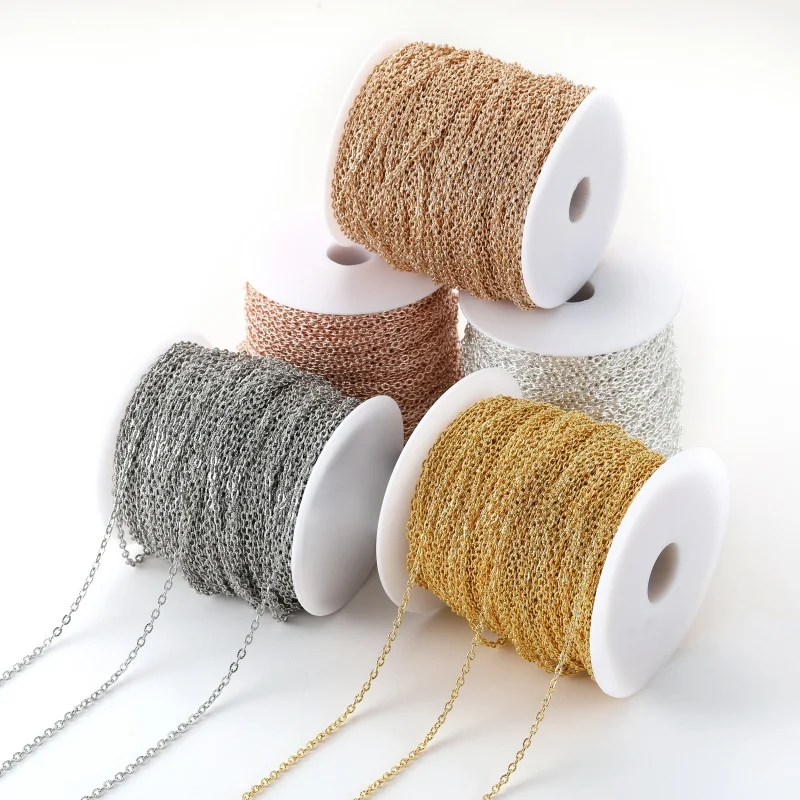 1 meter/strip Cross embossing Chain iron Chain For Bracelets ankles Accessories jewelry making DIY Handmade jewelry Y43