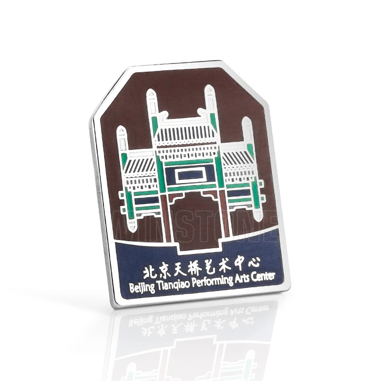 Custom Metal Die Struck Hard Enamel Magnetic Lapel Pins for Business Promotion Event