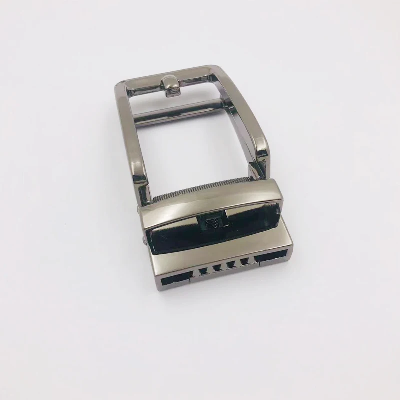 Wholesale Fashion Belt Accessories 35mm Metal Alloy Men Ratchet Automatic Clasp Clamp Belt Buckle For Genuine Leather Belt