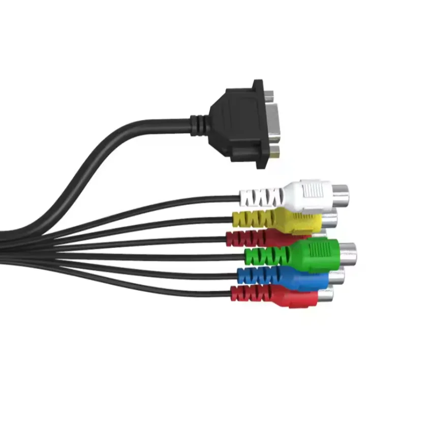 Factory Wholesale 0.5m AV Cable RCA Full Interface Fast Transmission Audio Video Cable Cord Play Station 2 3 Game TV Accessories