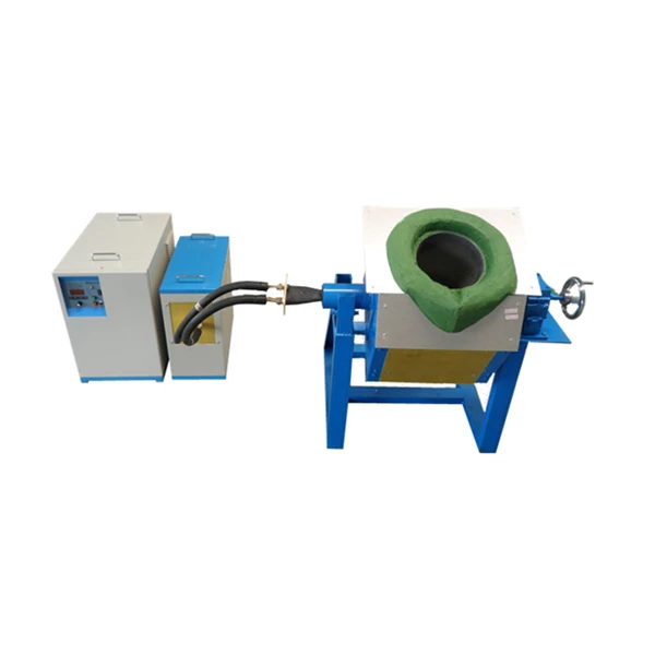 15KW Medium Frequency Induction Melting Smelting Furnace For Gold Aluminum