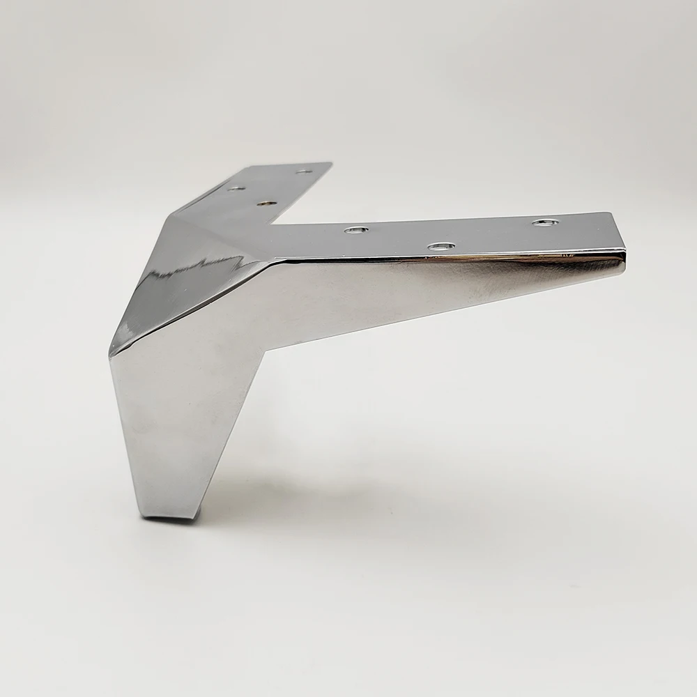 High 10cm 377g Each 2.5mm Thick Chrome-Plated Black Paint Gold Heavy Sofa Feet Customizable Color for Home Office Use