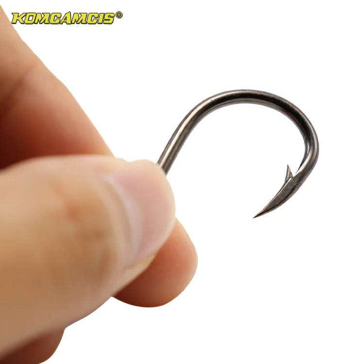 KOMCAMCIS 6~20PCS Tuna Circle Bait Hook Live Hooks Extra Strong High Carbon Steel