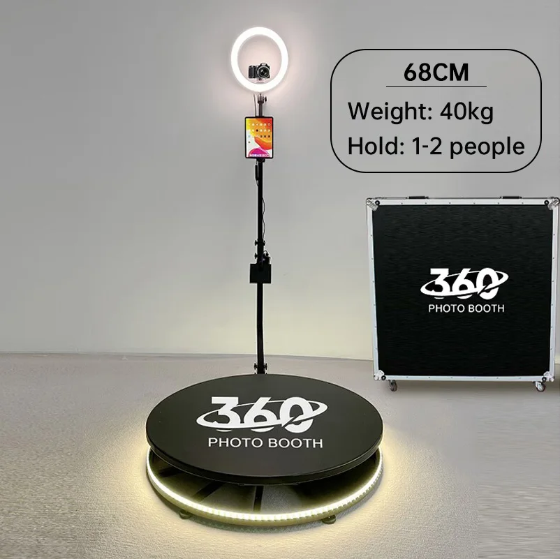 2024 New Adjustable 360 Photo Booth Photobooth 360 Video Photo Booth Rotating Automatic 360 Photo Booth