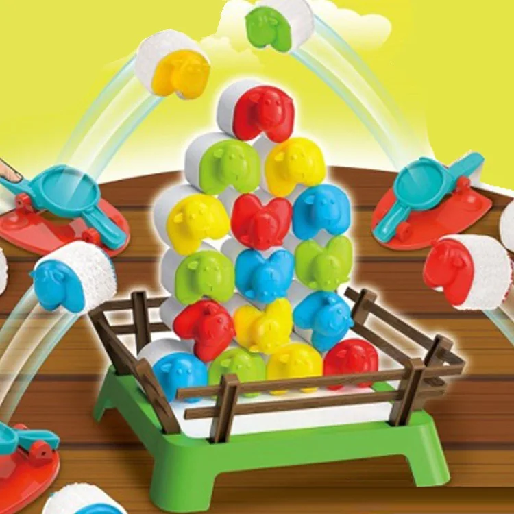 Educational toys Crazy Jumping Sheep Game 2 Player Desktop Game Set Multiplayer Competition Funny Party Toy With Friend Kids